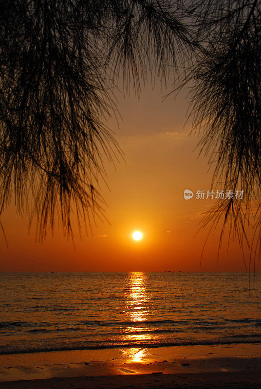 泰国Koh Chang岛的日落